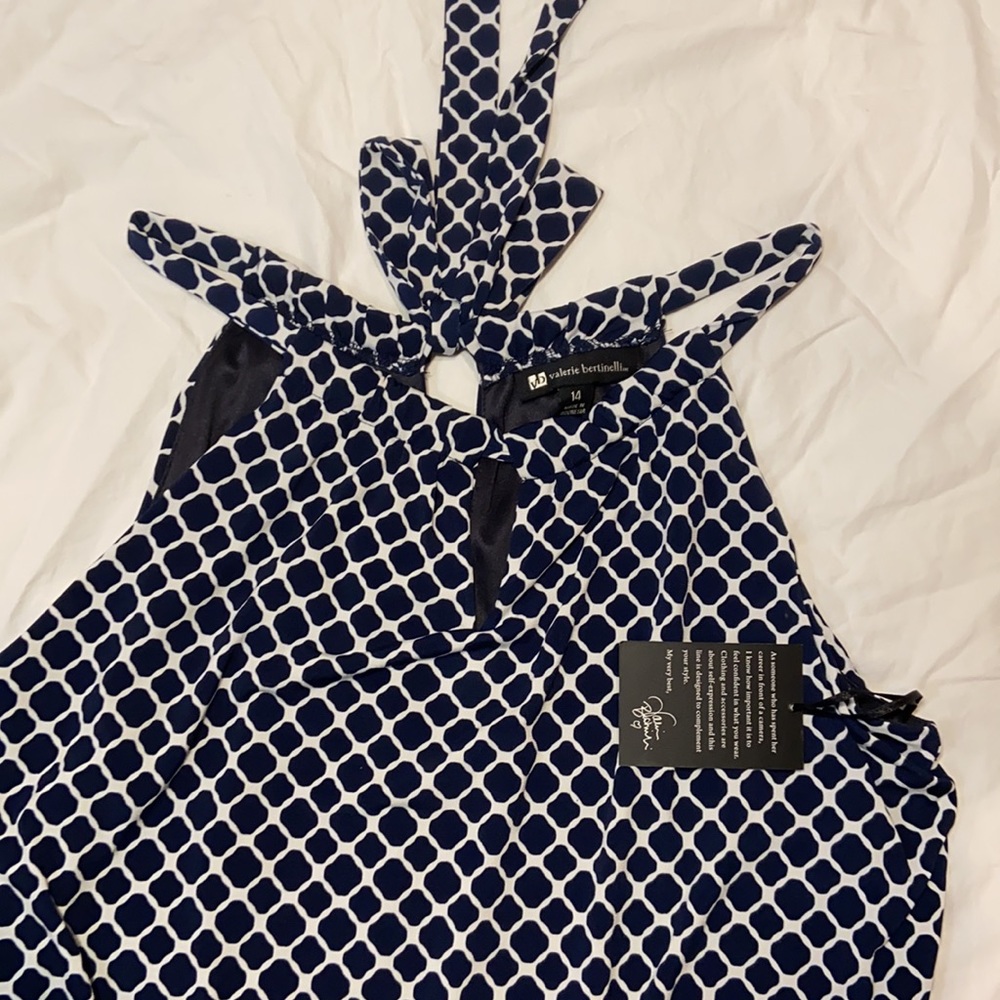 Valerie bertinelli navy blue dress size 14 great condition never worn - Picture 3 of 7